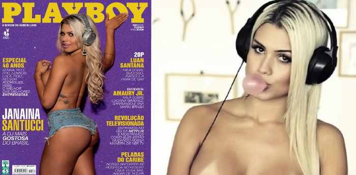 Janaina, una sexy DJ brasileña. FOTO: Playboy